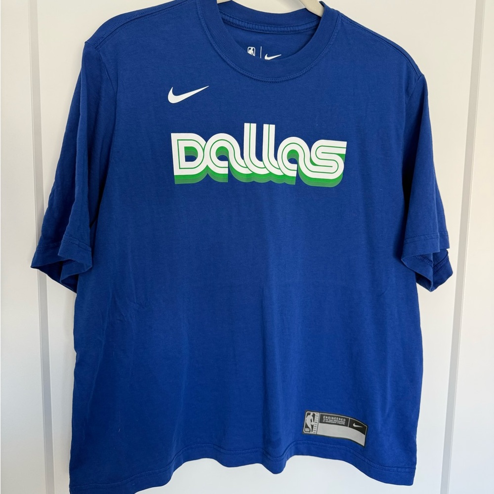 Nike Blue Dallas Mavericks Women Shirt